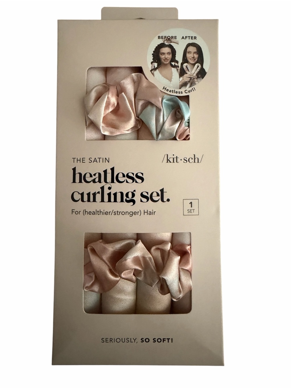 kitsch Satin Heatless Curling Set